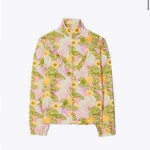 Tory Burch PRINTED RUFFLE WINDBREAKER